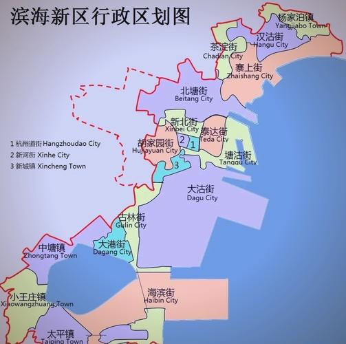 天津滨海新区地图