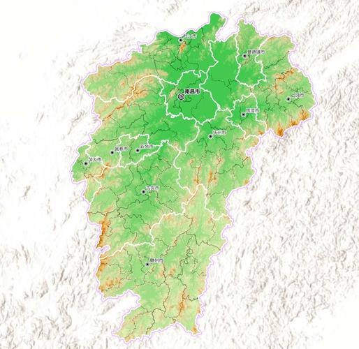 江西地图地形版