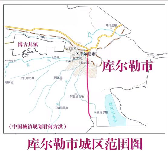 库尔勒市地图