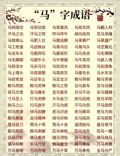 马成语