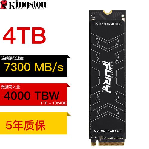 固态硬盘的天花板KingstonFURY叛逆者4TBM.2固态硬盘