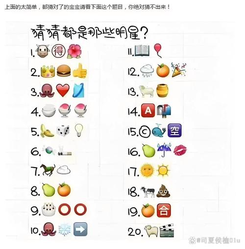 看图猜明星五个字答案大全