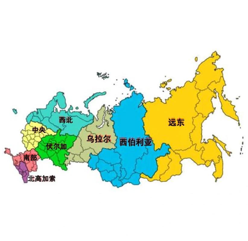 俄罗斯地图全图可放大
