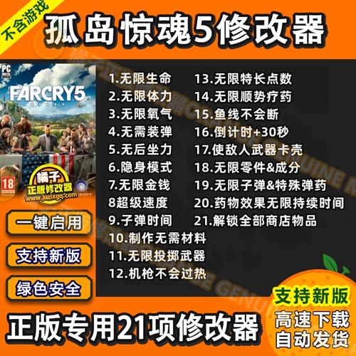 孤岛惊魂5修改器