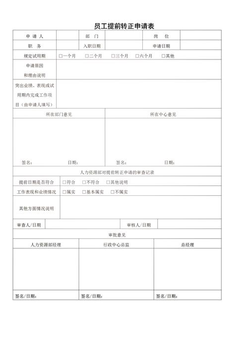 员工转正申请表图标