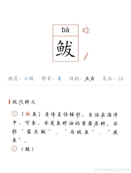 鲅怎么读