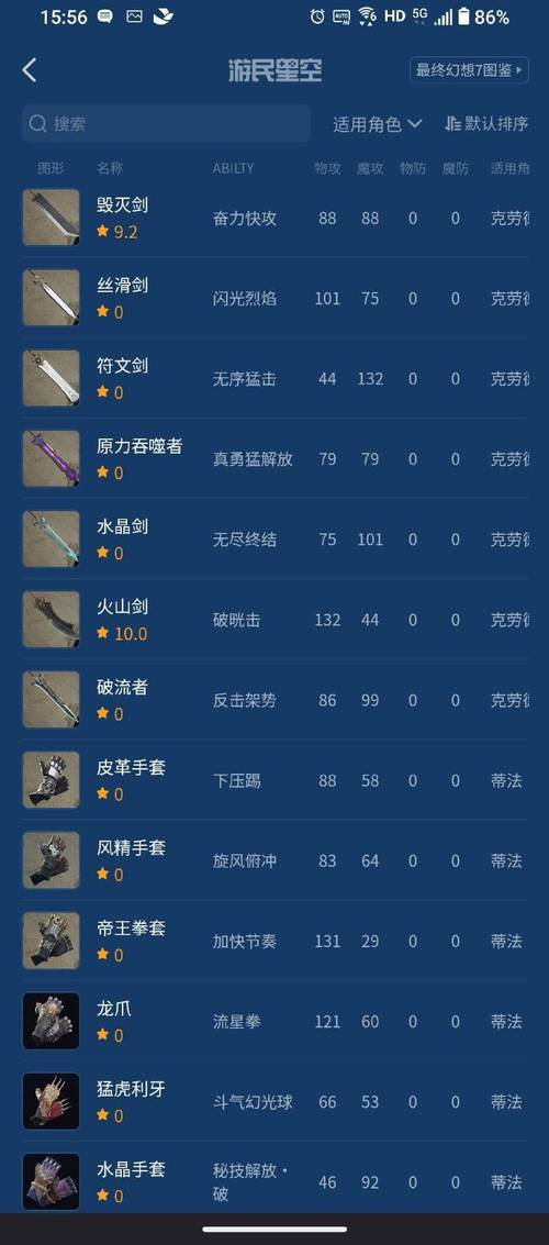 《最终幻想7重生》武器全收集攻略FF7RB武器图鉴大全