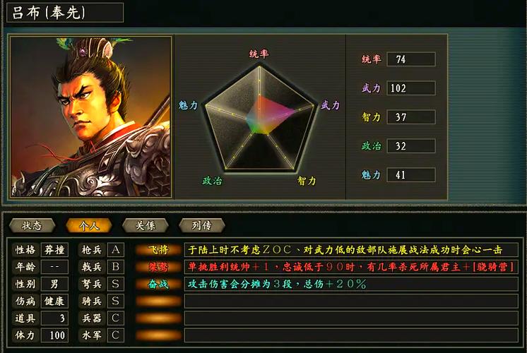 《真三国无双3》游戏全武将连招攻略打造无敌神武将