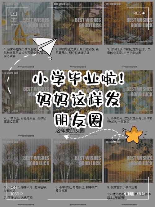 小学毕业妈妈发朋友圈