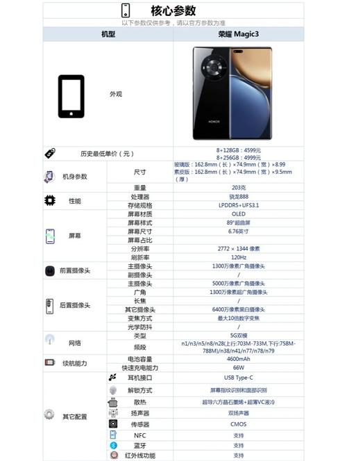 荣耀magic3价格