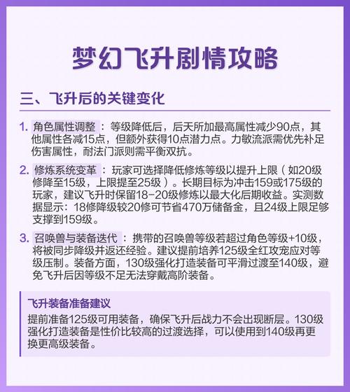 飞升剧情详细攻略梦幻飞升前置任务介绍