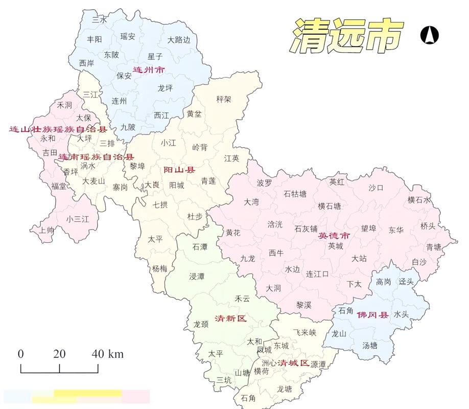 清远市地图高清版