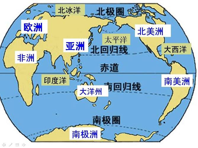 版世界地图高清大图含七大洲海陆分布图