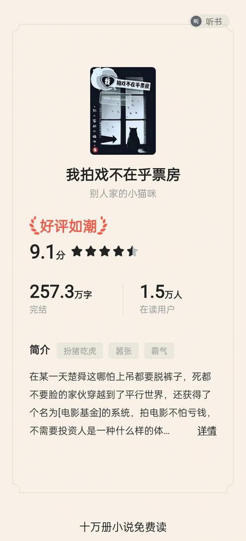 我拍戏不在乎票房