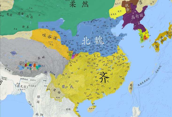南北朝地图