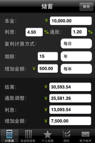每年定投复利计算器APP复利计算器V1.0