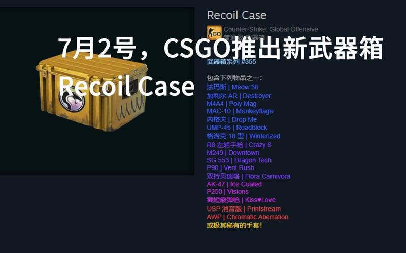 《CSGO》新箱子recoilcase奖励有哪些2022recoil武器
