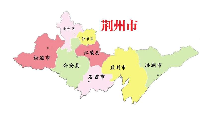 荆州市地图高清版