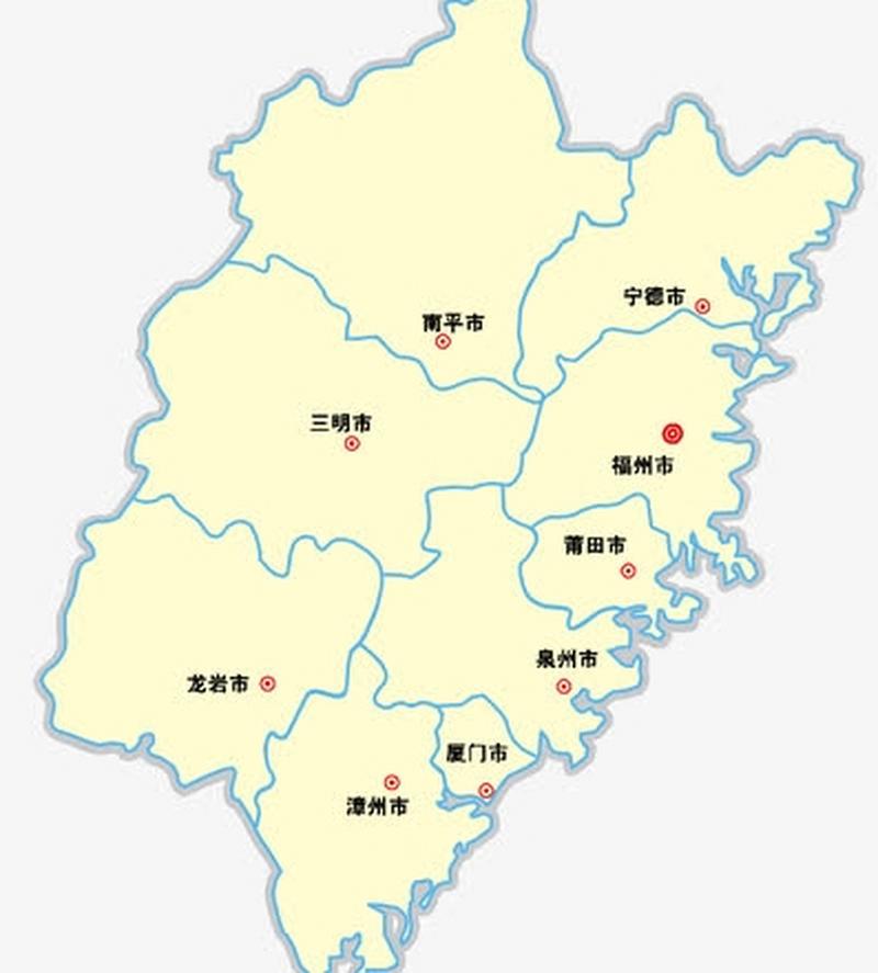 福建地图全图