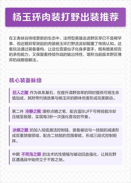 肉装杨玉环打野出装