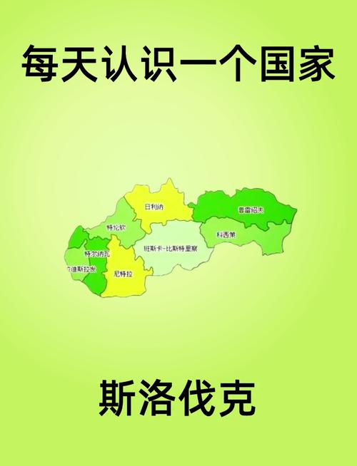 斯洛伐克地图英文版