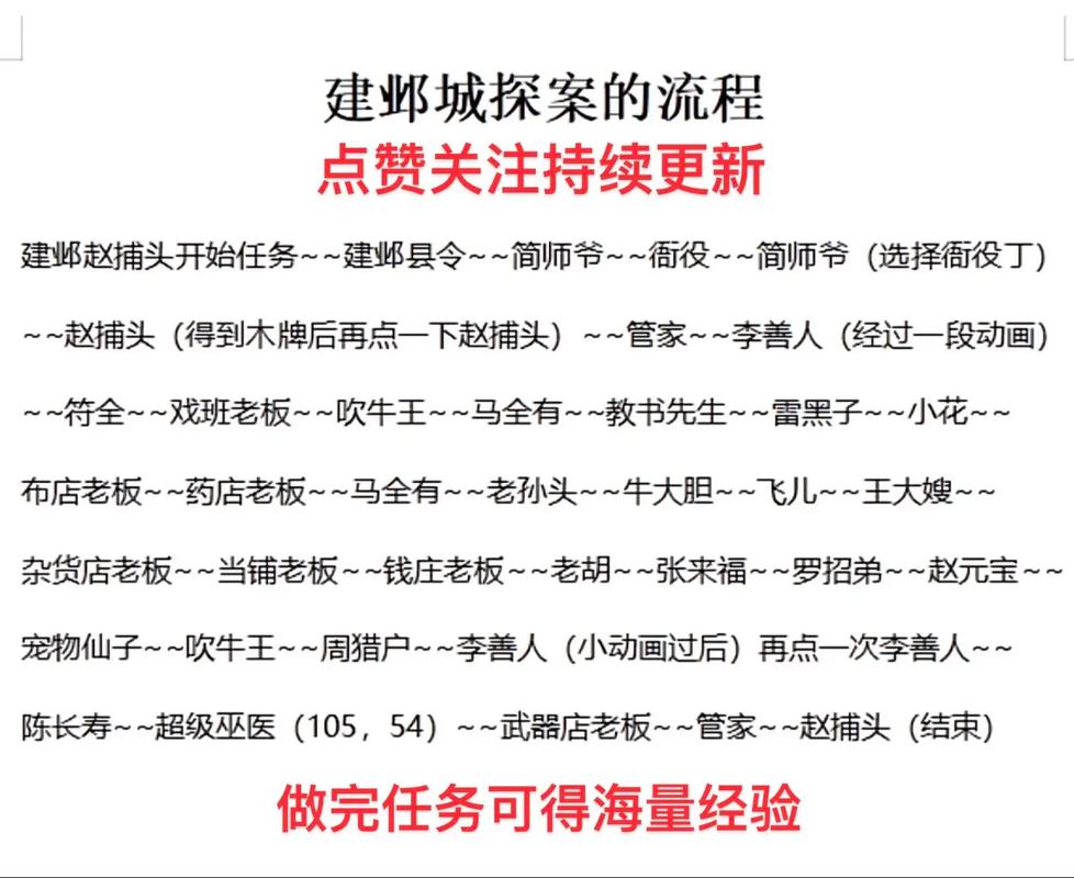 梦幻西游梦幻西游建邺城探案流程