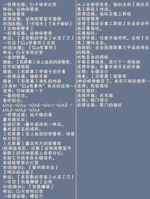 逆转裁判攻略