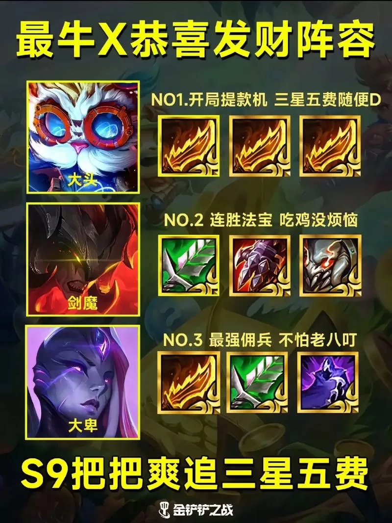 金铲铲之战版本最强阵容