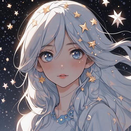 很好看的高颜值的很气质的女生微信头像星星温柔泛滥