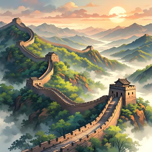 万里长城图片高清又壮观爬上万里长城不负春光不负