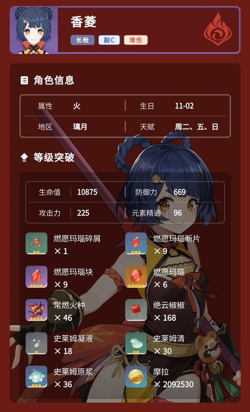 《原神》香菱角色养成攻略mdashmdash香菱主C厉不厉害怎么打