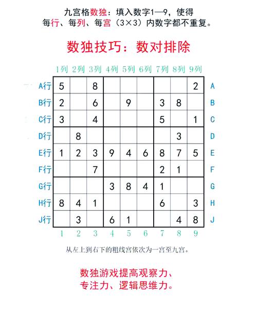九宫格数独游戏怎么玩九宫格数学题的解法