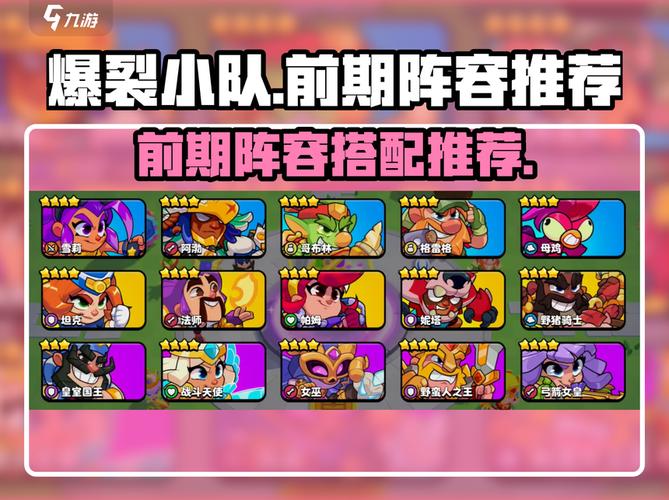 爆裂小队最强阵容怎么排名