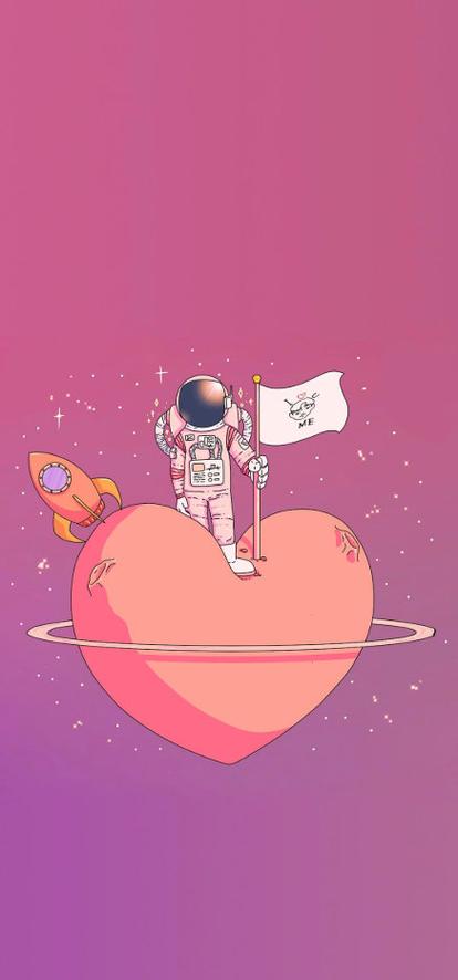 可爱壁纸高清少女心锁屏2024我的征途是星辰大海