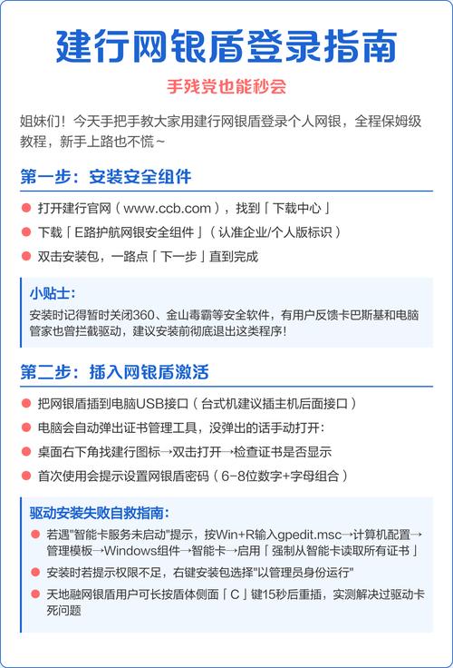 中国建设银行e路护航网银盾如何登录?中国建设银行e路