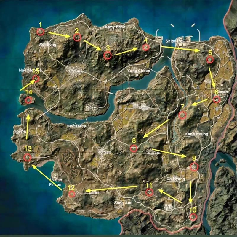pubg泰戈神秘钥匙地图开门在哪里介绍