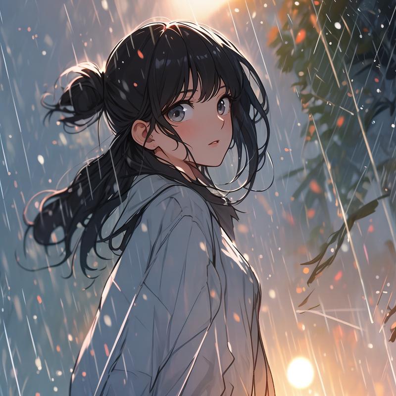 小清新的微信甜美头像2021超级好看雨会停天会晴没有