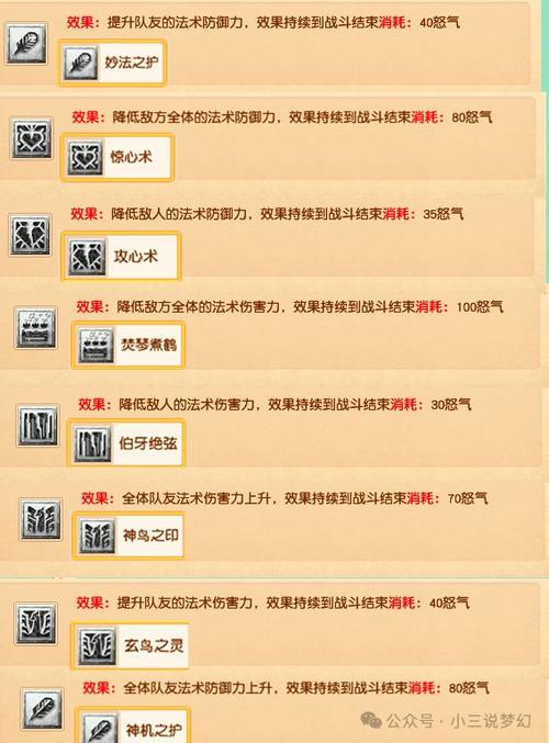 梦幻西游特技介绍大全