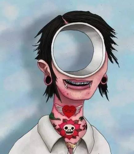 生人勿进恐怖头像重口味动漫血腥世上唯一不能复制的