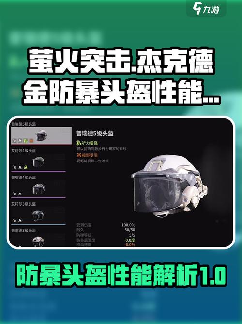 萤火突击杰克德金防暴头盔性能大揭秘!