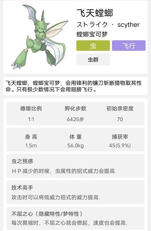 巨钳螳螂mega进化介绍巨钳螳螂mega有什么属性