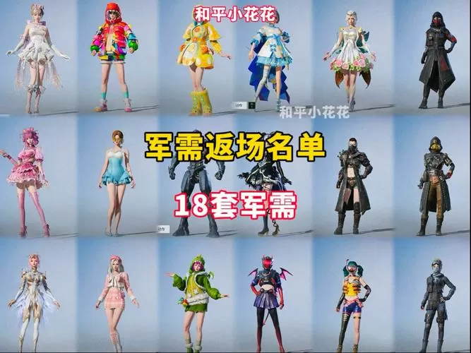 和平精英所有军需套装