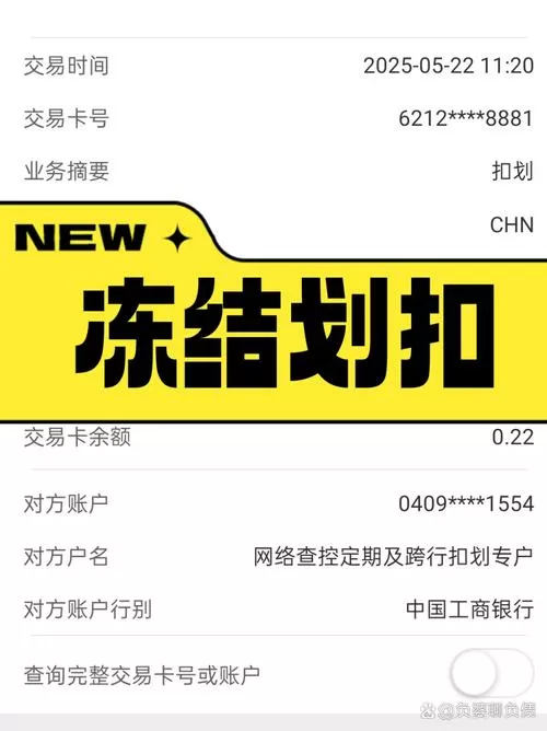 强制扣款与冻结银行账户