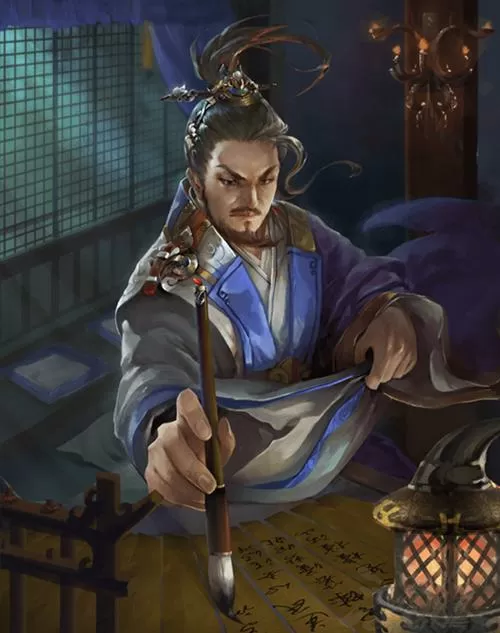 三国杀陈琳原画藏头诗