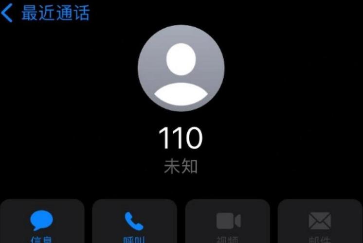 与110通话的手机截图