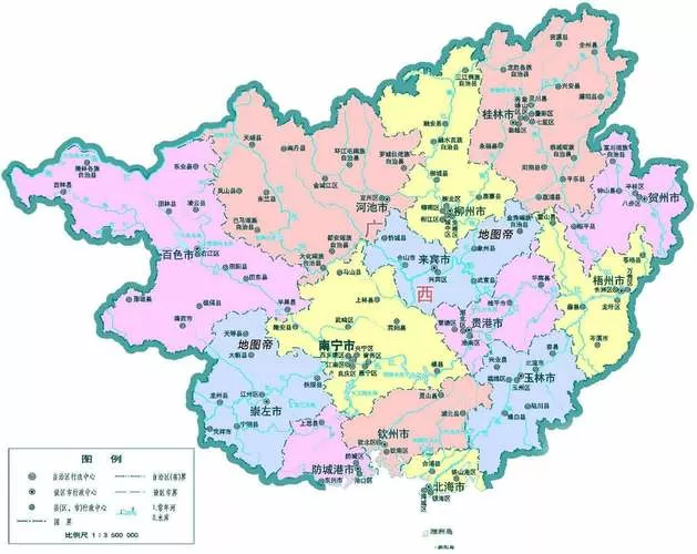 广西地图详细地图