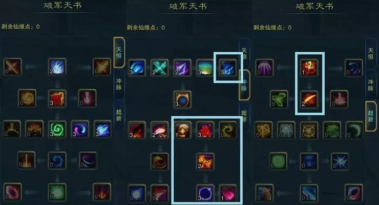 诛仙仙破军副本输出技能图解图标