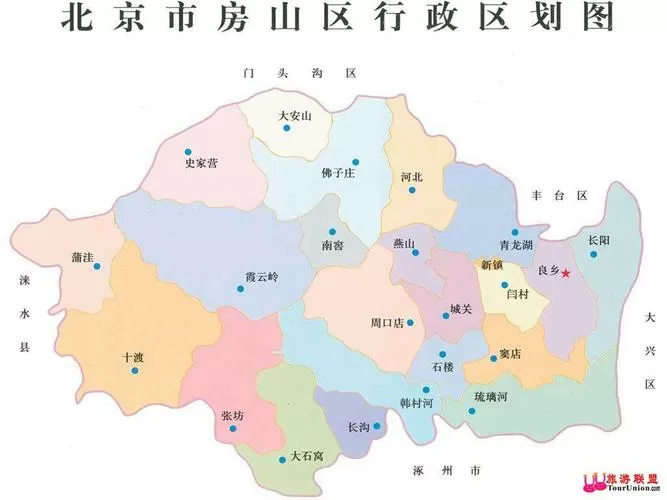 北京市房山区地图高清大图缩略图