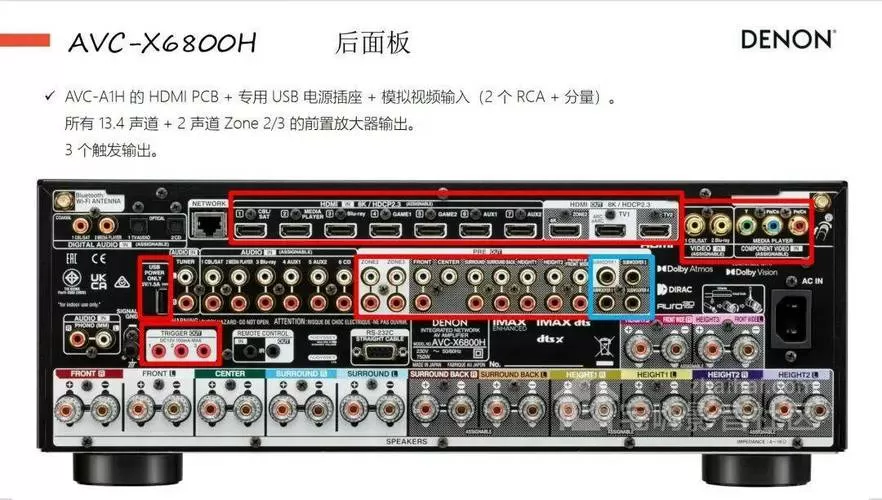 天龙功放机话筒接口在哪里