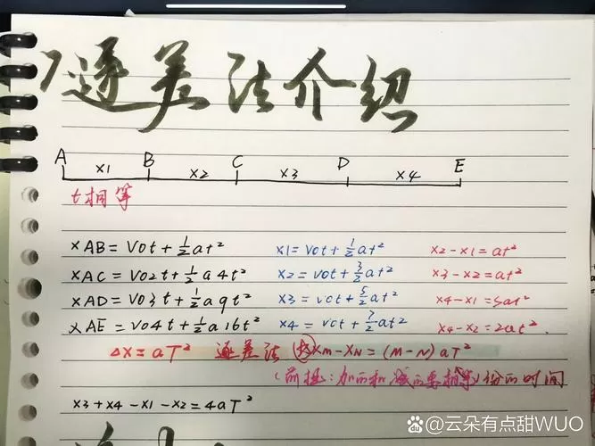 逐差法怎么算